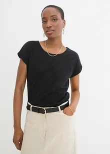 Shirt met zijde, bonprix