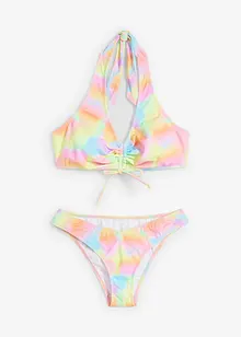 Halter bikini met gerecycled polyamide (2-dlg. set), RAINBOW