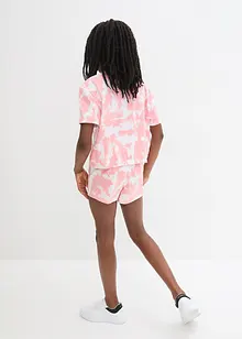 Meisjes T-shirt en short van biologisch katoen (2-dlg. set), bonprix