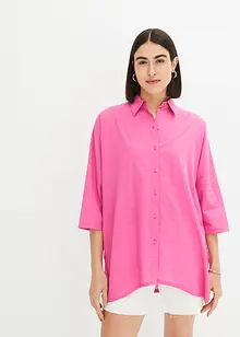 Oversized blouse met kanten achterpand, bonprix