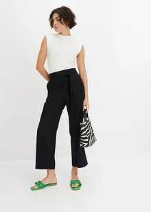 Culotte van lichte linnenmix, bonprix