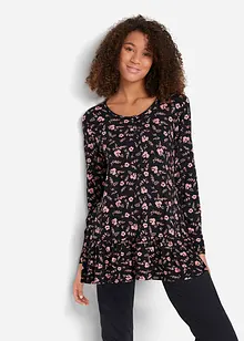 Lange shirt tuniek in een viscosemix, bonprix