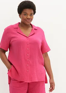 Lange mousseline overhemdblouse, bonprix
