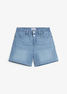 Mid waist jeans short met biologisch katoen, wide leg, John Baner JEANSWEAR