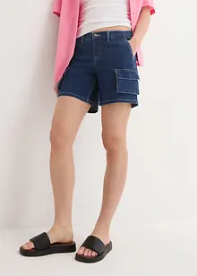 Cargo jeans short, mid waist, John Baner JEANSWEAR