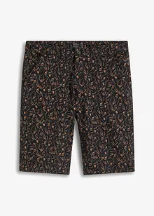 Chino bermuda met print, slim fit, bpc selection