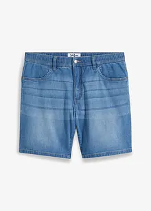 Lange jeans short met comfortband, loose fit, John Baner JEANSWEAR