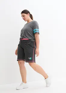 Sweat short in een katoen-wolmix, bonprix