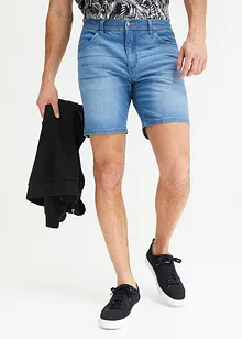 Lange jeans short met comfortband, loose fit, John Baner JEANSWEAR