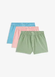 Wijde jersey boxershort van biologisch katoen (set van 3), bonprix