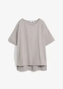 Oversized T-shirt met splitten opzij, bonprix