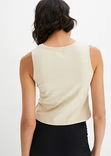 Cropped top van katoen-stretch, bonprix