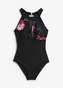 Badpak met transparant inzetstuk, bonprix