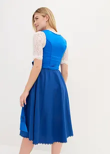 Dirndl met satijnen schort met borduursel (2-dlg. set), bonprix