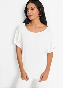 Vleermuisshirt met kant, bonprix