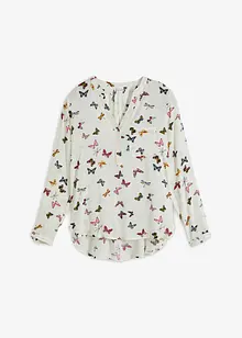 Blouse met een V-hals van soepele viscose, bonprix