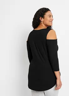 Cold shoulder shirt van soepele viscose, bonprix