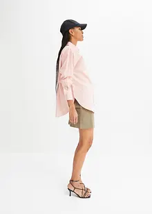 Oversized overhemdblouse met knoopsluiting van katoen, bonprix