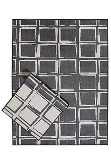 Dubbelzijdig binnen- en buitenkleed met ruiten, bonprix