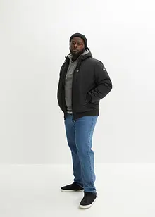 Gewatteerde jas in bomberstijl met capuchon, bonprix