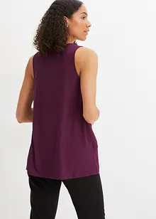 Top met rits in een viscosemix, bonprix