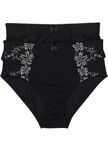 Corrigerende slip met borduursel (set van 2), bonprix