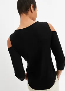 Cold shoulder shirt van soepele viscose, bonprix