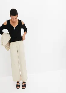 Cold shoulder shirt van soepele viscose, bonprix