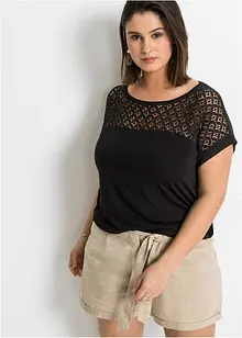 Shirt in een zachte viscosemix, bonprix