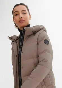 Lange donsjas met gedessineerde voering, waterafstotend, bonprix