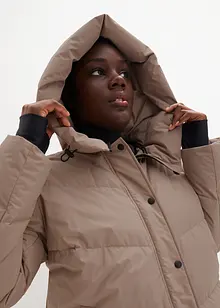 Lange donsjas met gedessineerde voering, waterafstotend, bonprix