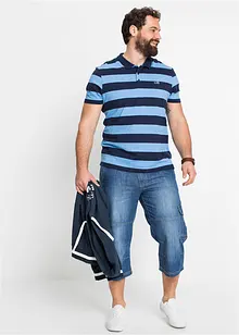 Regular fit 3/4 stretch cargo jeans, straight, bonprix