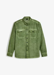 Overhemd in gewassen look, lange mouw, bonprix
