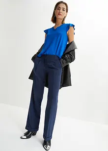 Shirt met kant van viscose, bonprix