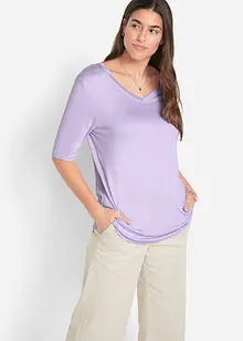 Longshirt van zachte viscose (set van 2), bonprix