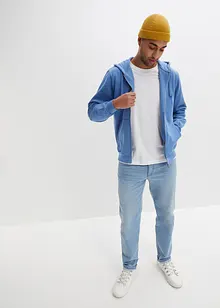 Sweater met capuchon en ritssluiting, bonprix