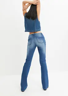 Bootcut jeans mid waist, stretch, bonprix