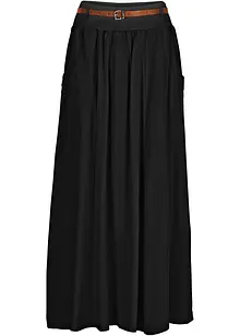Maxi rok met riem (2-dlg. set), bonprix