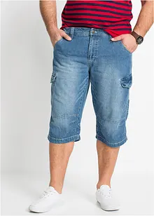 Lichte jeans cargo bermuda, relaxed fit, bonprix