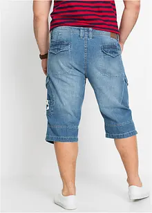 Lichte jeans cargo bermuda, relaxed fit, bonprix