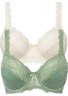Beugel bh met sierlijk kant (set van 2), bonprix