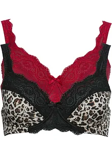 Beugel bh met sierlijk kant (set van 2), bonprix