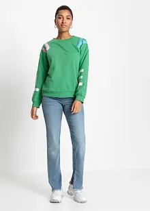 Oversize sweater met letterprint, bonprix