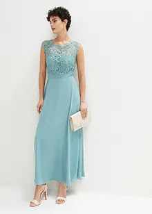 Maxi galajurk met kant, bonprix