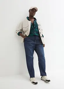 High waist instapjeans, straight (set van 2), bonprix