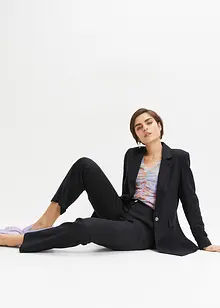 High waist broek van een linnen-viscosemix, bonprix