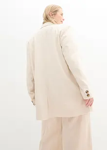 Lange blazer in een linnen-viscosemix, bonprix