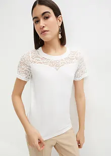 Shirt met kant, bonprix