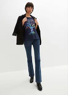 T-shirt met print van biologisch katoen, bonprix