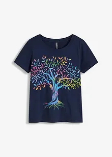 T-shirt met print van biologisch katoen, bonprix